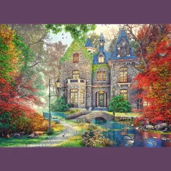 Puzzle 1500 el. Jesienny dworek