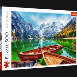 Puzzle 500 el. Jezioro Braies, Włochy