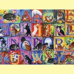 Puzzle 500 el. Koci alfabet