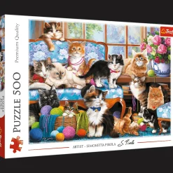 Puzzle 500 el. Kocia rodzina