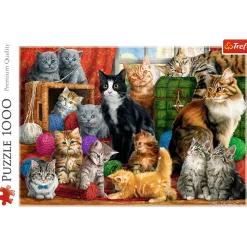 Puzzle 1000 el. Kocie spotkanie