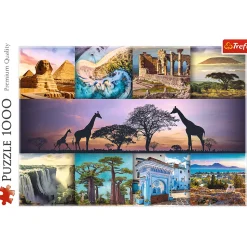 Puzzle 1000 el. Kolaż - Afryka
