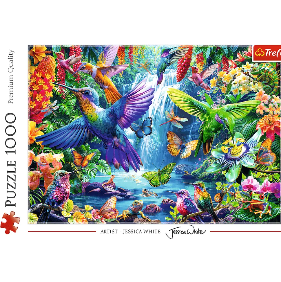 Puzzle 1000 el. Kolibry w tropikach