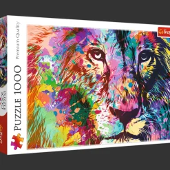 Puzzle 1000 el. Kolorowy lew