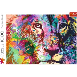 Puzzle 1000 el. Kolorowy lew