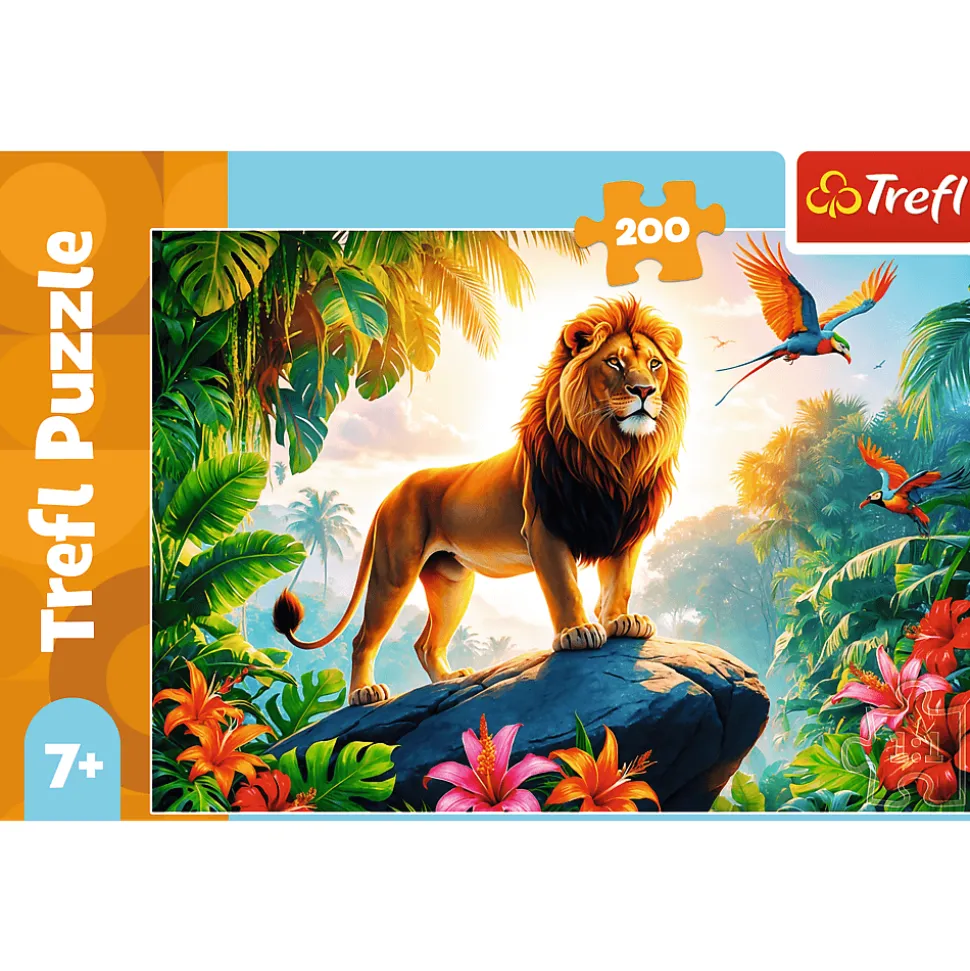 Puzzle 200 el. Król dżungli