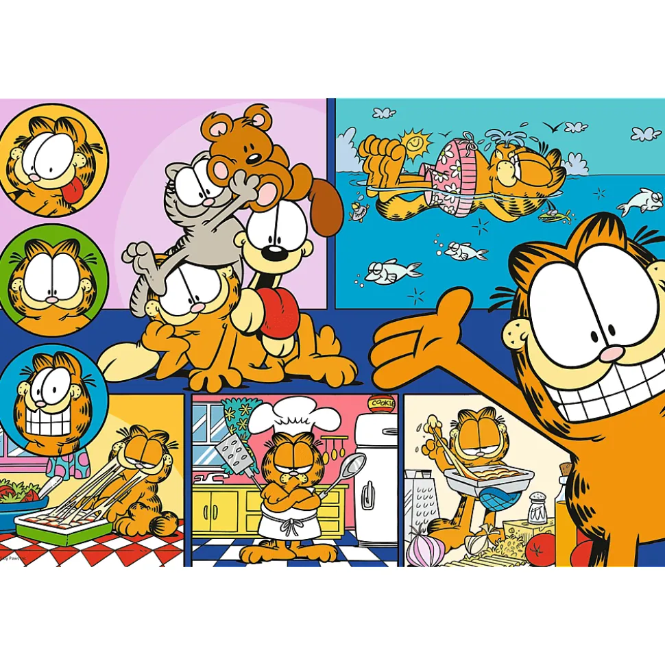 Puzzle 100 el.- Leniwy Garfield