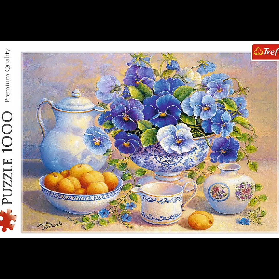 Puzzle 1000 el. Niebieski bukiet