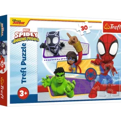 Puzzle 30 el. Odważny Spider-Man, Spiderman