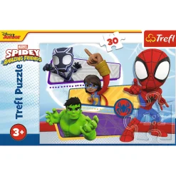 Puzzle 30 el. Odważny Spider-Man, Spiderman