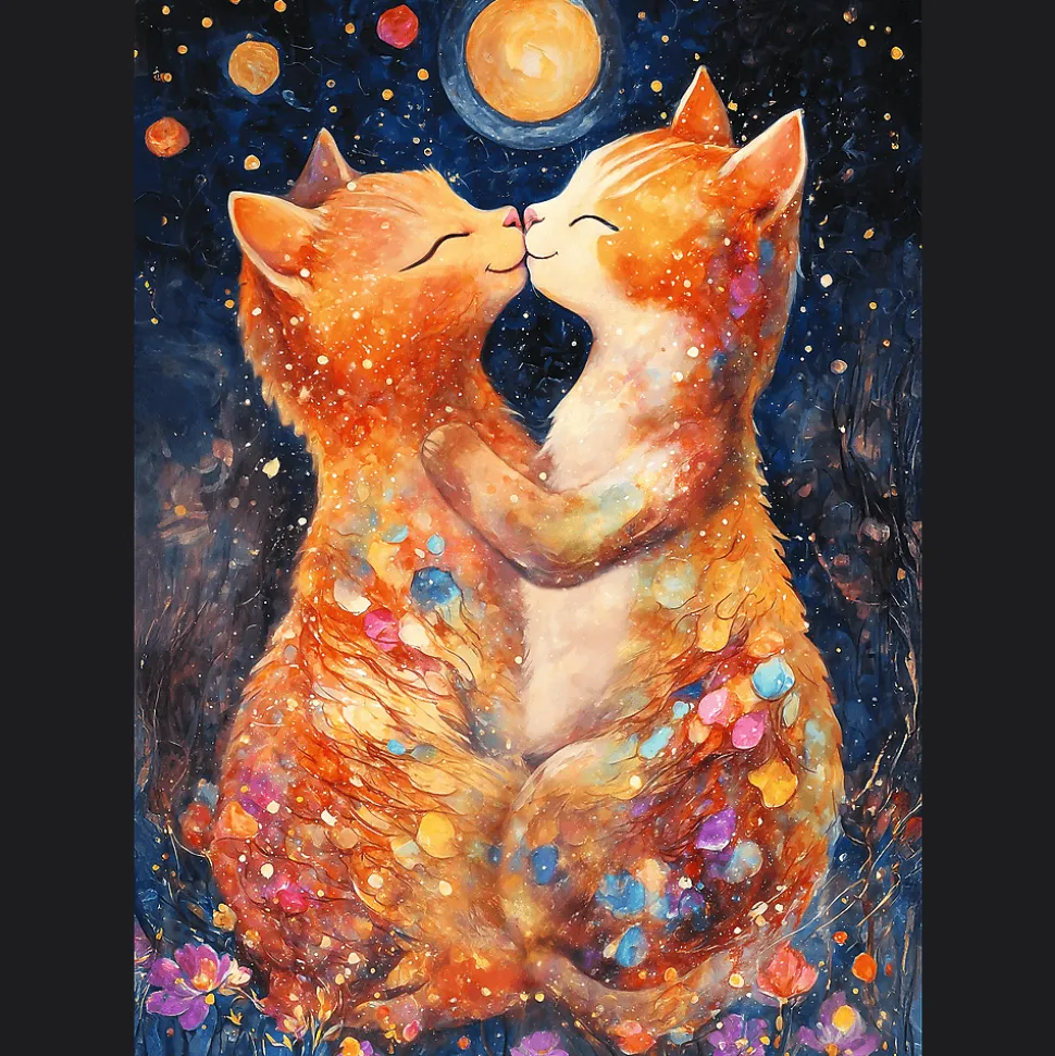 Puzzle 500 el. Pocałunek w świetle księżyca