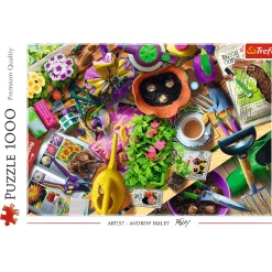 Puzzle 1000 el. Porządki w ogrodzie