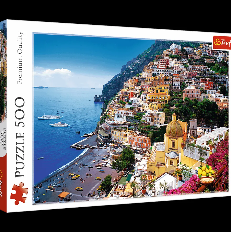 Puzzle 500 el. Positano, Wybrzeże Amalfickie, Włochy