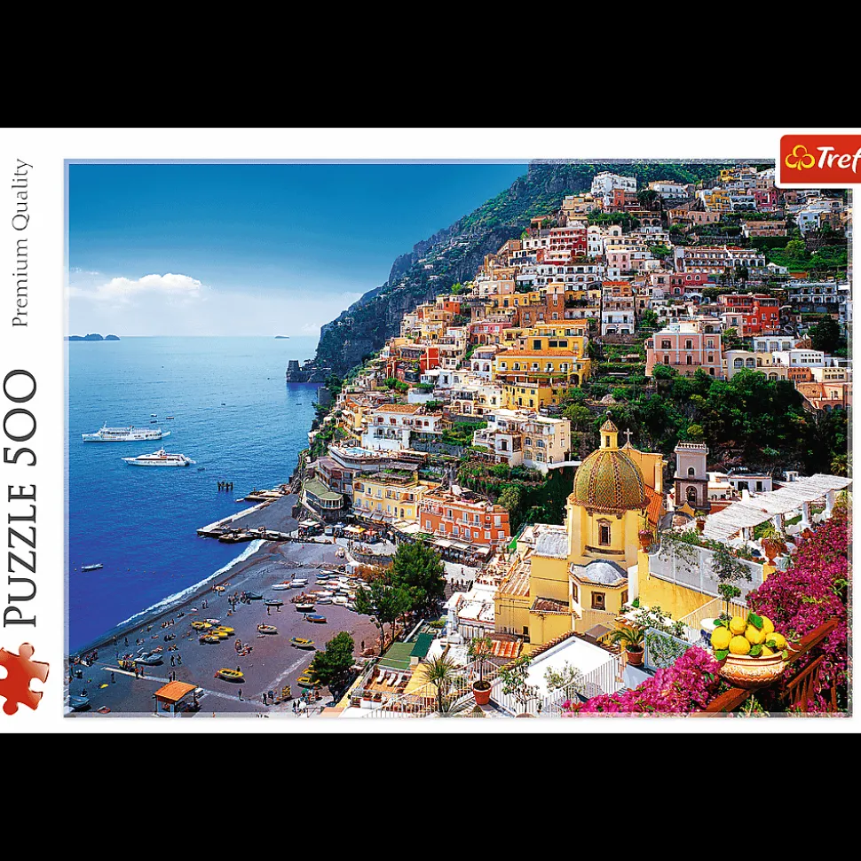 Puzzle 500 el. Positano, Wybrzeże Amalfickie, Włochy