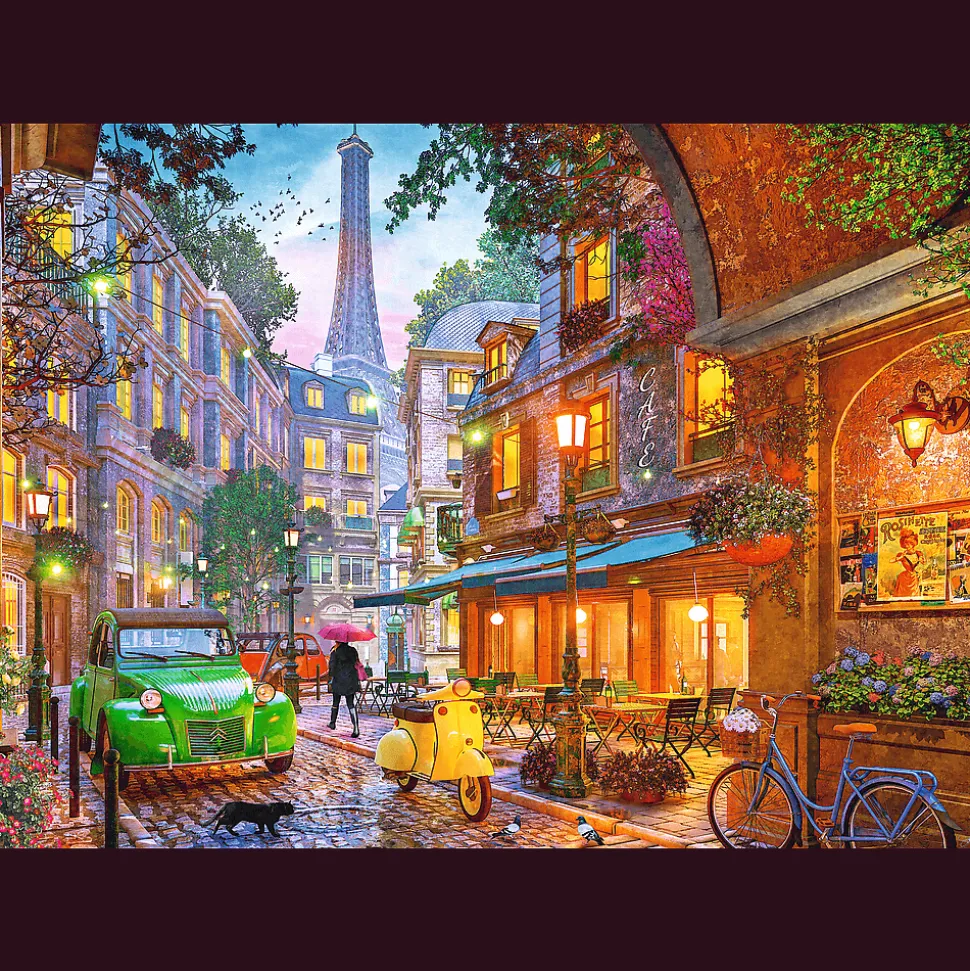 Puzzle 500 el. Premium Plus Quality, Mistrzostwa Europy, Tea Time: Kawiarnia w Paryżu