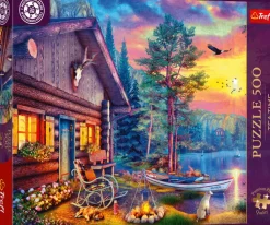 Puzzle 500 el. Premium Plus Quality, Mistrzostwa Polski, Przystań o zachodzie słońca