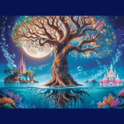 Puzzle 500 el. Premium Plus Quality, Mistrzostwa Europy, Tea Time: Magiczne drzewo