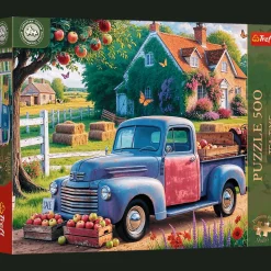 Puzzle 500 el. Premium Plus Quality, Mistrzostwa Europy, Tea Time: Samochód farmera
