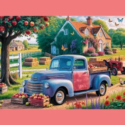 Puzzle 500 el. Premium Plus Quality, Mistrzostwa Europy, Tea Time: Samochód farmera