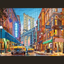 Puzzle 500 el. Premium Plus Quality, Mistrzostwa Europy, Tea Time: Widok na Manhattan Bridge