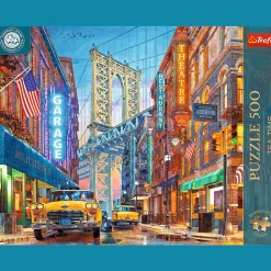 Puzzle 500 el. Premium Plus Quality, Mistrzostwa Europy, Tea Time: Widok na Manhattan Bridge