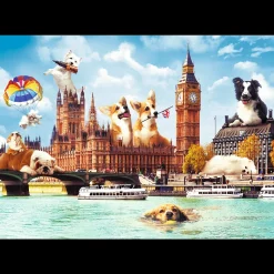 Puzzle 1000 el. Psy w Londynie