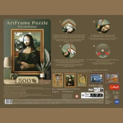 Puzzle 500 el. PuzzloRama, Mona Lisa, Leonardo da Vinci