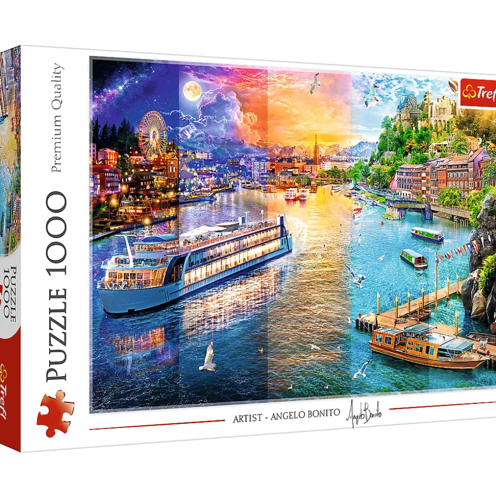 Puzzle 1000 el. Rejs po rzece