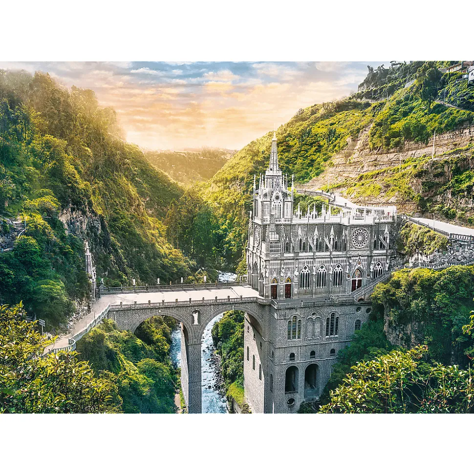 Puzzle 1000 el. Sanktuarium Las Lajas, Kolumbia