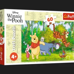 Puzzle 60 el. Smaczny miodek, Kubuś Puchatek