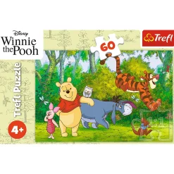 Puzzle 60 el. Smaczny miodek, Kubuś Puchatek