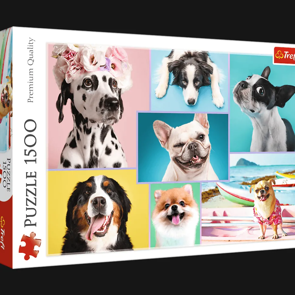 Puzzle 1500 el. Słodkie pieski