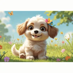 Puzzle 60 el. Szczeniaczkiem być!