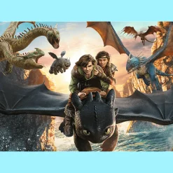 Puzzle 200 el. Szczerbatek i przyjaciele, Jak wytresować smoka