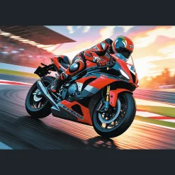 Puzzle 100 el. Szybki motocykl