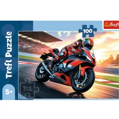 Puzzle 100 el. Szybki motocykl