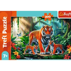 Puzzle 200 el. Tygrysie zwyczaje