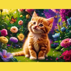 Puzzle 500 el. Uroczy kotek