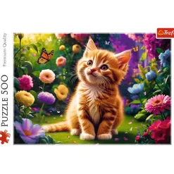 Puzzle 500 el. Uroczy kotek