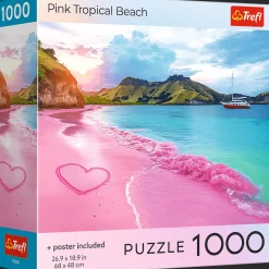 Puzzle 1000 el. USA Collection: Pink Tropical Beach