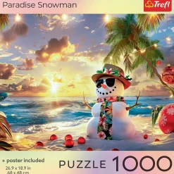 Puzzle 1000 el. USA Collection: Paradise Snowman