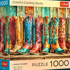 Puzzle 1000 el. USA Collection: Colorful Cowboy Boots