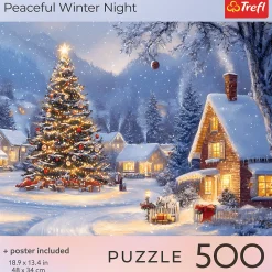 Puzzle 500 el. USA Collection: Peaceful Winter Night