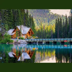 Puzzle 1000 el. USA Collection: Emerald Lake, Yoho National Park