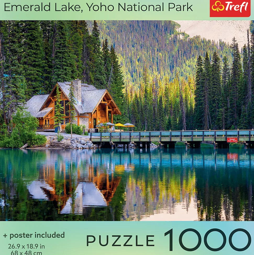 Puzzle 1000 el. USA Collection: Emerald Lake, Yoho National Park