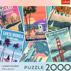 Puzzle 2000 el. USA Collection: Journey through the USA