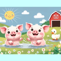 Puzzle 30 el. Wesołe życie na wsi