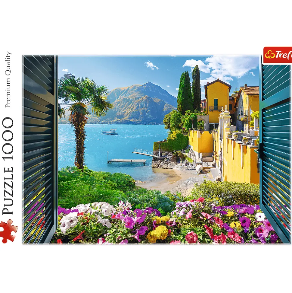 Puzzle 1000 el. Widok na jezioro Como