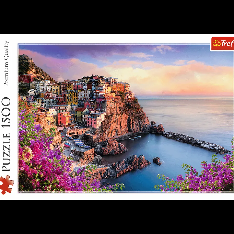 Puzzle 1500 el. Widok na miasteczko Manarola