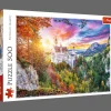 Puzzle 500 el. Widok na zamek Neuschwanstein, Niemcy